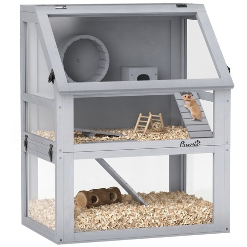 Tiers wooden hamster - wooden, cage