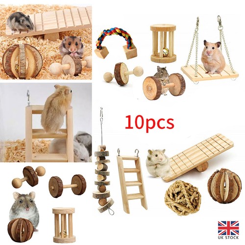 10pcs hamster chew toys guinea - 10pcs,