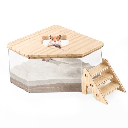 Hamster sand bath box - sand,