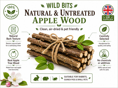 Apple wood sticks - rabbit, chews