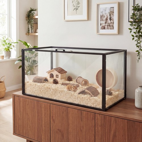 Pawhut large acrylic hamster - acrylic,