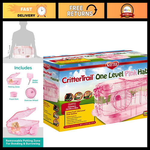 Pink small animal habitat - small,