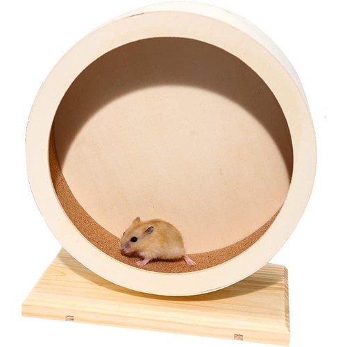 Hamster wooden silent wheel - hamster,