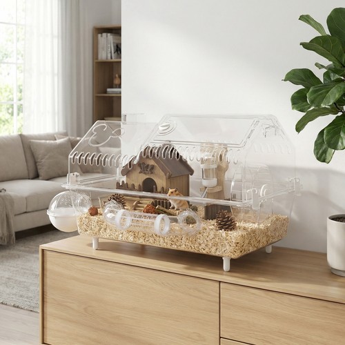 Pawhut hamster cage - pawhut, 8